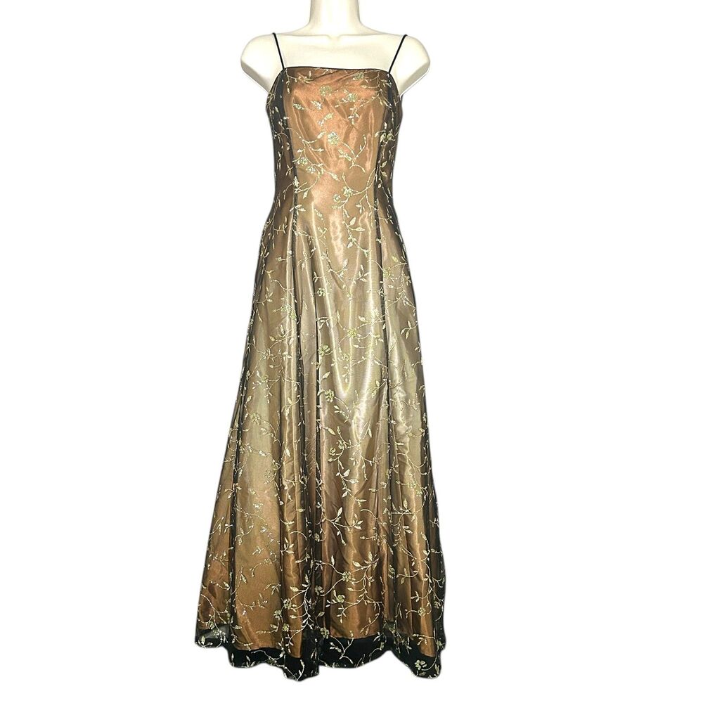 Vintage Morgan Co Prom Dres Maxi Gown 90s Y2K Earth Fairy Grunge